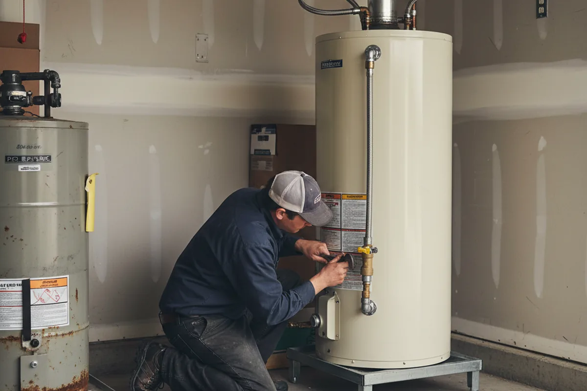 Water heater and shutoff valve replacement in Kahuku